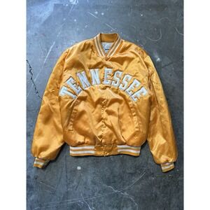 Vintage Swingster Tennessee Volunteers Satin Jacket Mens L Orange Bomber 80s